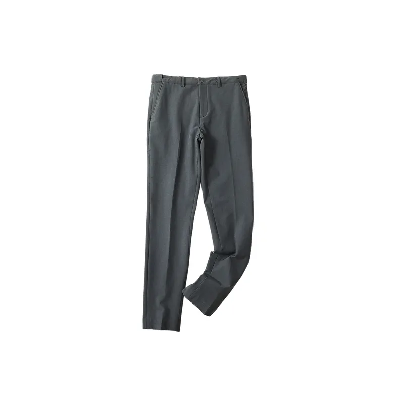 Casual Warming Blended Synthetic Fabrics Suit Trousers-0