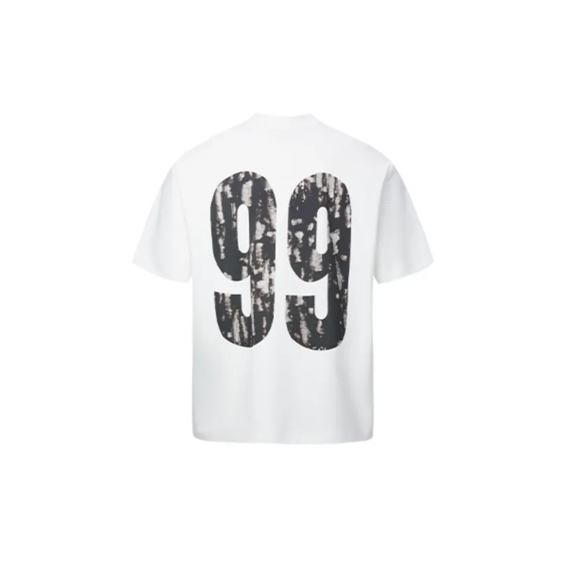 Street Loose Cotton Blended Fabric T Shirt-1