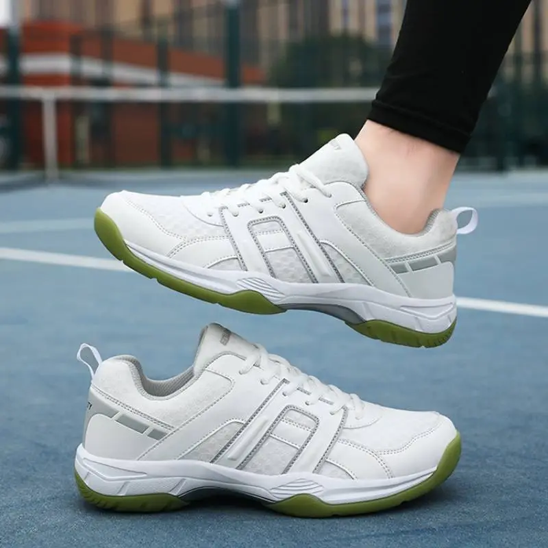 Sporty Striped Badminton Shoes-7