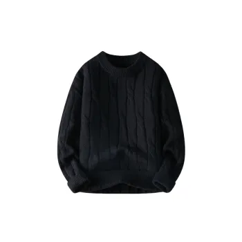 Casual Loose Acrylic Fibres Sweater