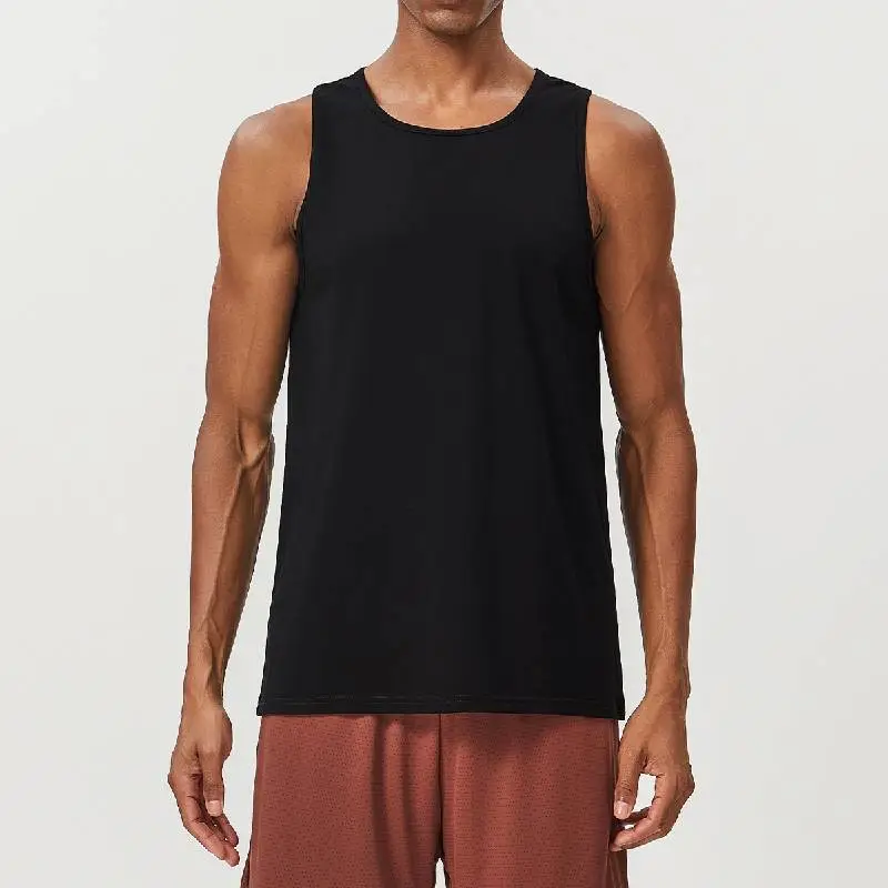 Sporty Plain Cotton Vest-2