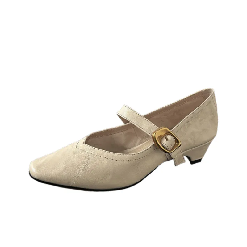 Simple Casual Mary Jane Shoes-0