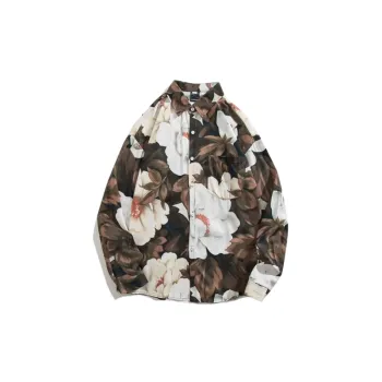 Vintage Layered Retro Long Sleeved Floral Shirt