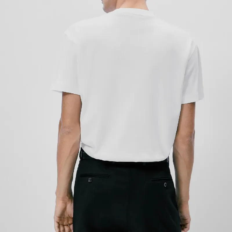 Casual Fashionable Long Staple Cotton T Shirt Unisex-10