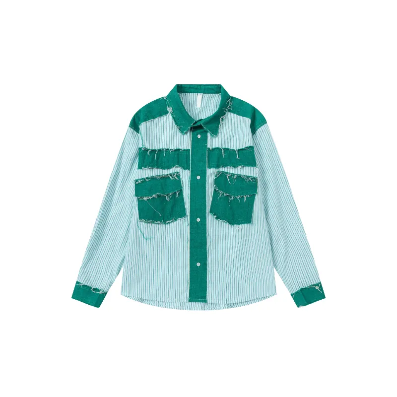 Retro Loose Long Sleeve Denim Jacket-0