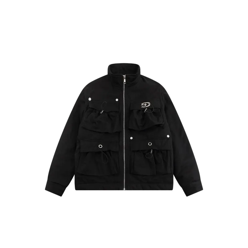 High Street Sense Design Multi Pocket Hardware Jacket-4