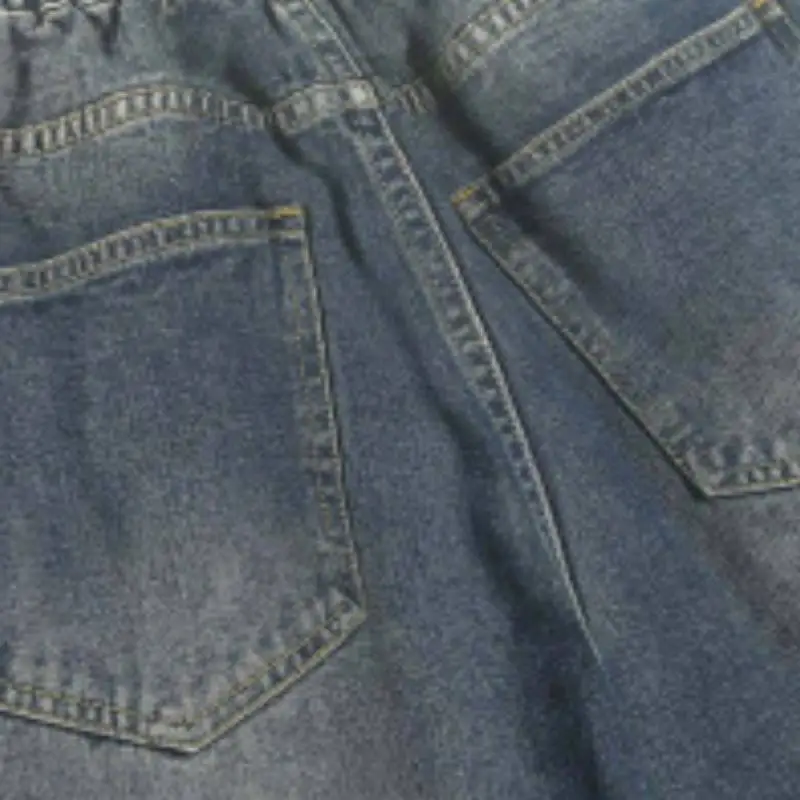 Straight Leg Loose Jeans-11