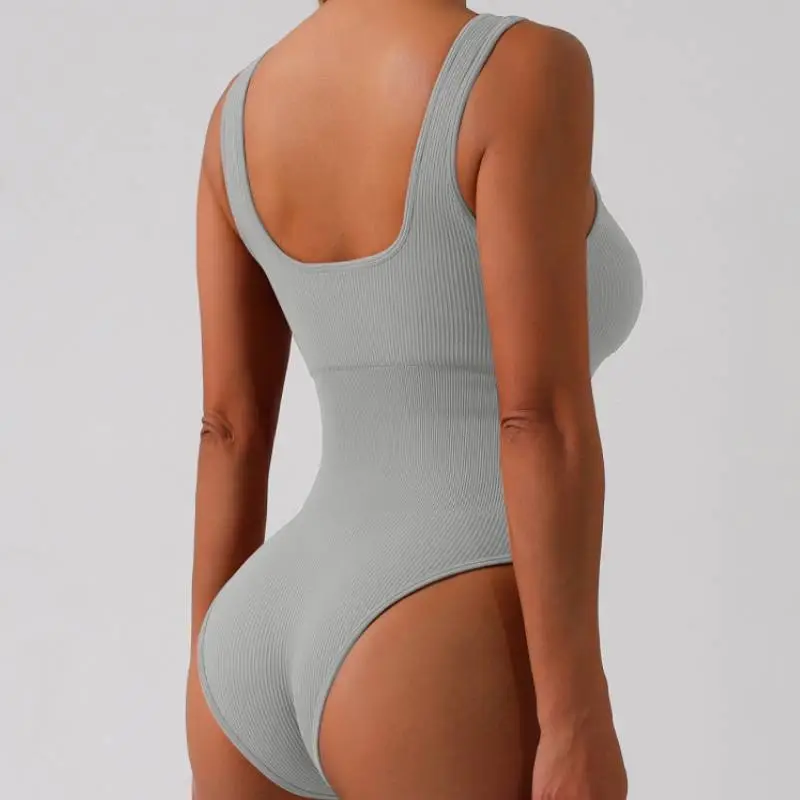 Plain Sexy Bodysuit Women-1