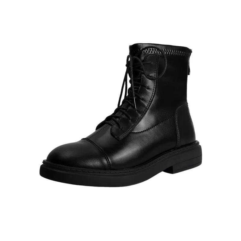 Casual Zipper Martin Boot-0