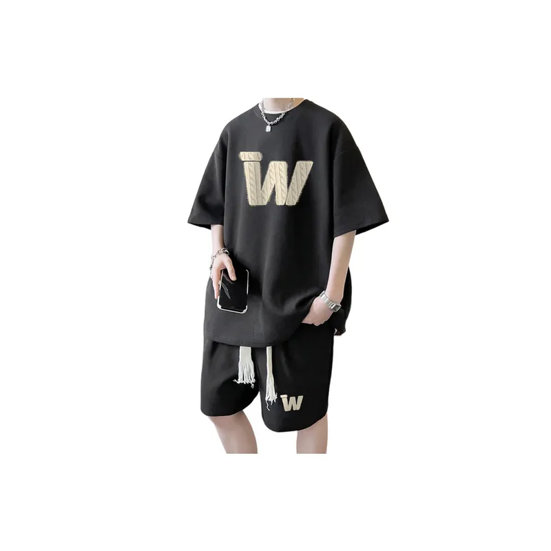 Trendy Oversize Short Sleeved T Shirt and Shorts Set