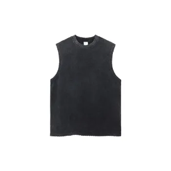 Retro Plain Cotton Vest