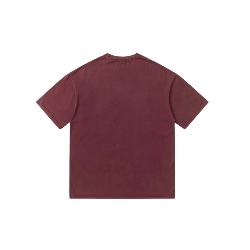 Retro Washed 100% Cotton T Shirt-5