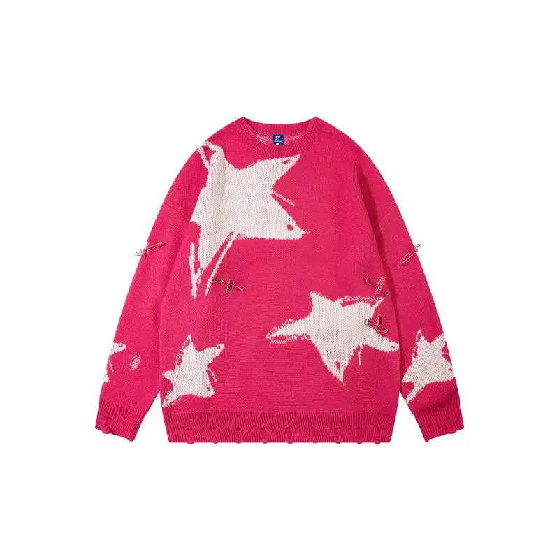 Retro Fashion Loose Knitwear-6