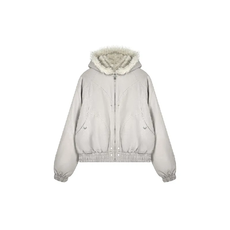 Simple Warm Quilted Jacket-0