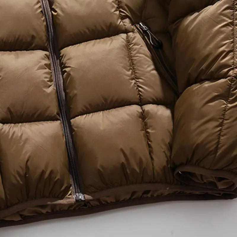 Casual Loose Blended Synthetic Fabrics Quilted Jacket-4