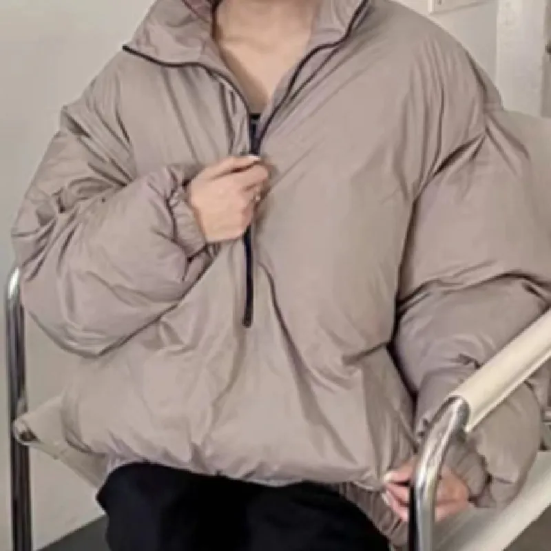 Retro Zipper Quilted Jacket-5