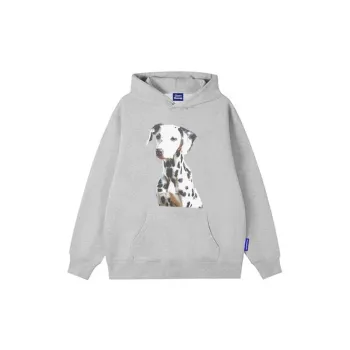 Spotted Dog Print Hoodie