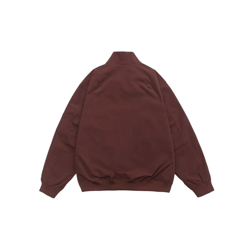 Collar Large Pockets Aviator Jacket-1