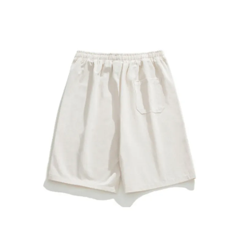 Retro Loose Cotton Baggy Casual Shorts-1