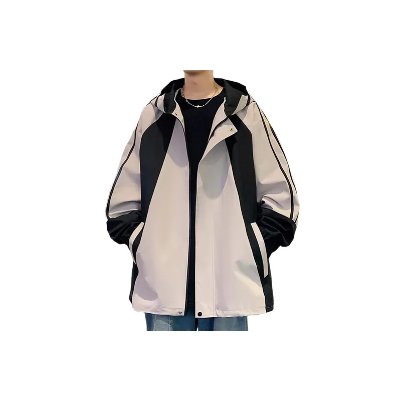 Casual Loose Blended Synthetic Fabrics Outdoor Jacket-0
