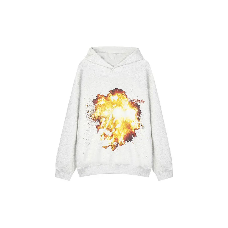 Simple Print Cotton Sweatshirt-2