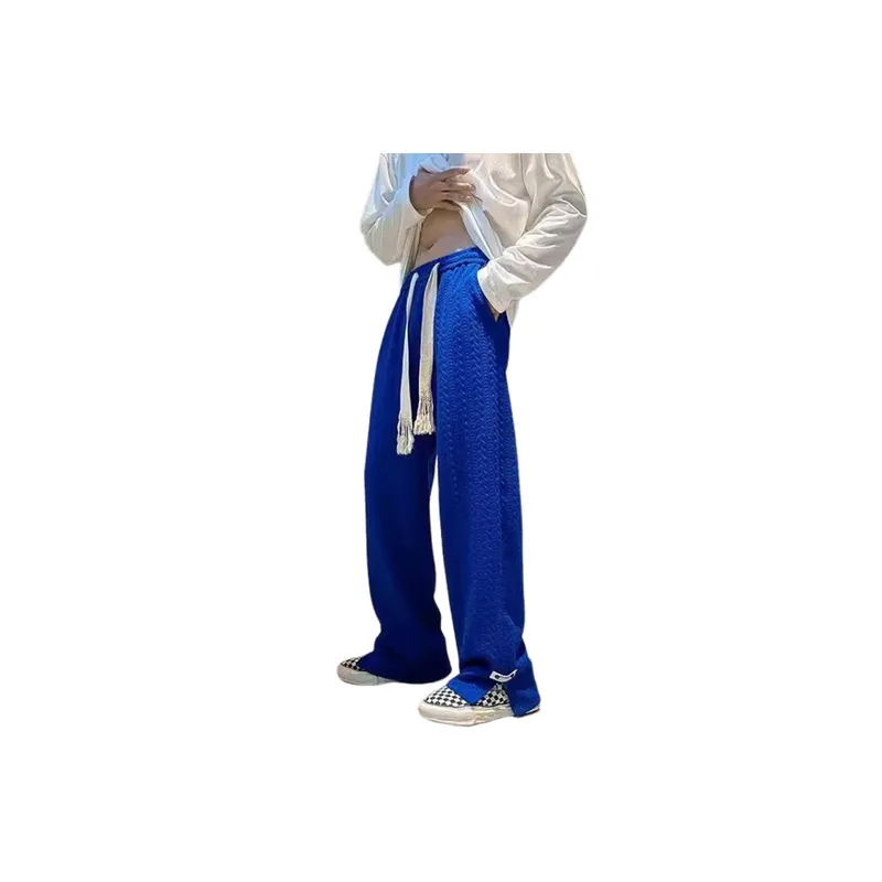 Loose Casual Knit Sweatpants-0