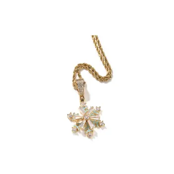 Snowflake Luminous Pendant Fashionable Necklace