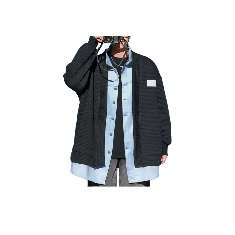 Large Size Splicing Jacket-3