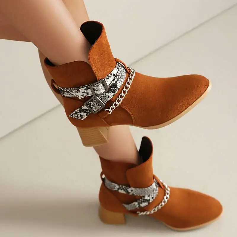 Retro Elegant Fashionable Ankle Boots-7