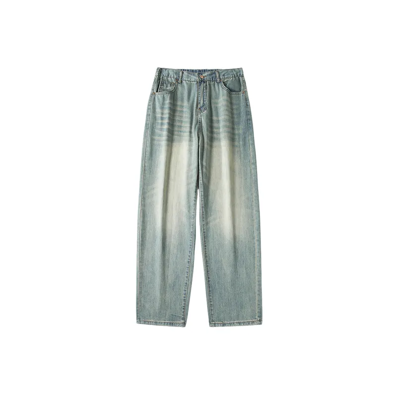 Retro Denim Loose Jeans-0