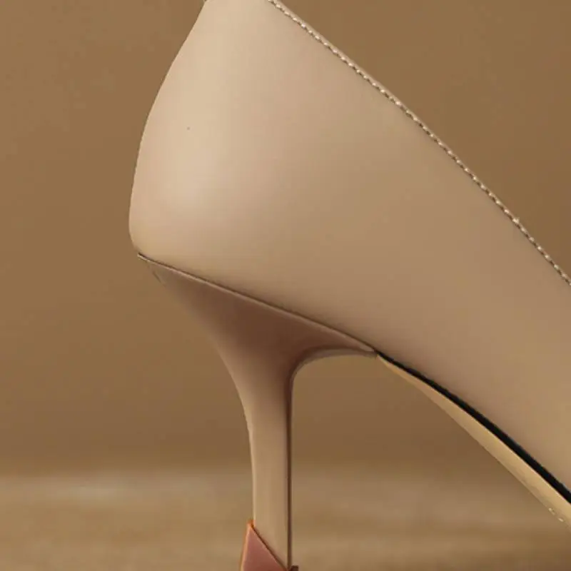 Retro Bow High Heels-4