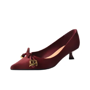 Plain Bow High Heels