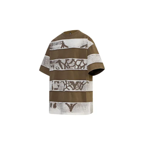 Retro Design Sense Punk Rock Style Old Embroidery Casual Short Sleeve T Shirt