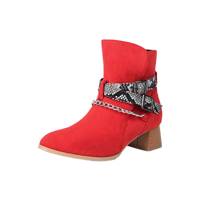 Retro Elegant Fashionable Ankle Boots-3