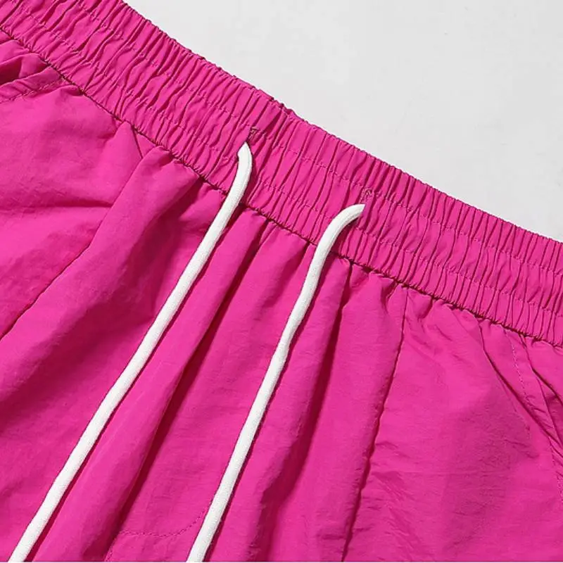 Fashionable Striped Blended Synthetic Fabrics Casual Shorts-2