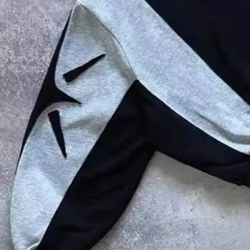 Casual Contrast Color Sweatshirt-3