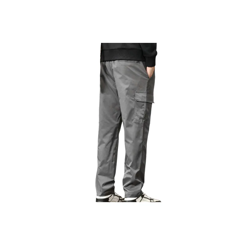 Sporty Straight Leg Polyester Cargo Pants-8