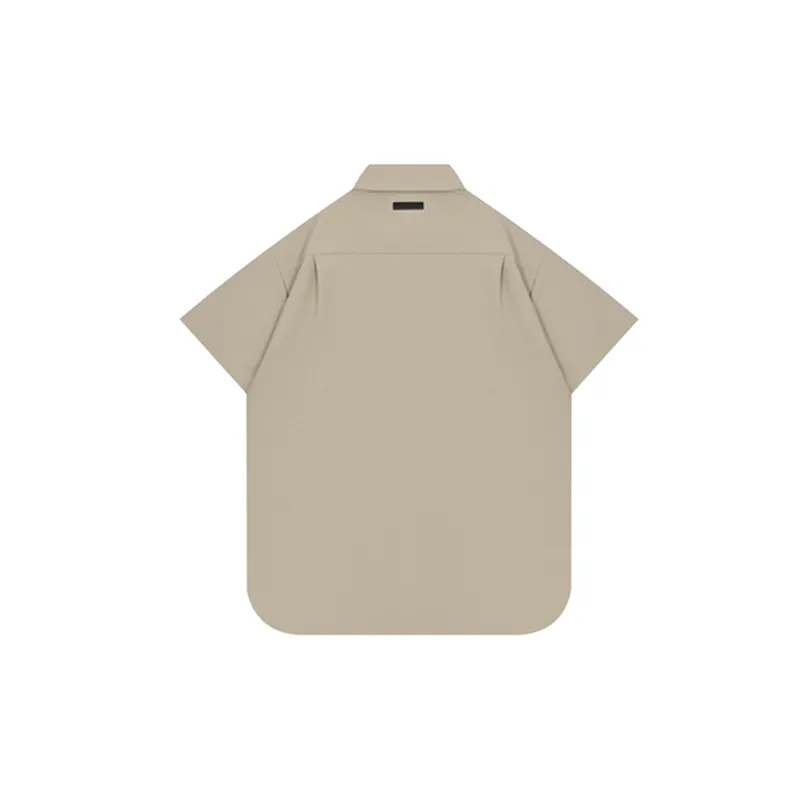 Basics Simple Combed Cotton Shirt Unisex-4