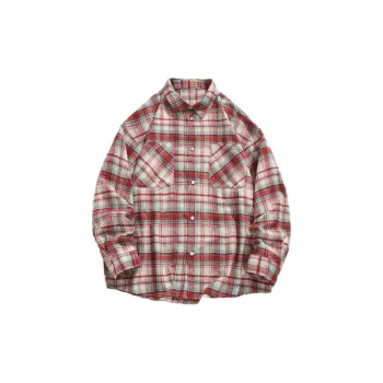 Retro Loose Mercerized Cotton Shirt