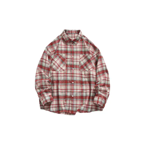 Retro Loose Mercerized Cotton Shirt