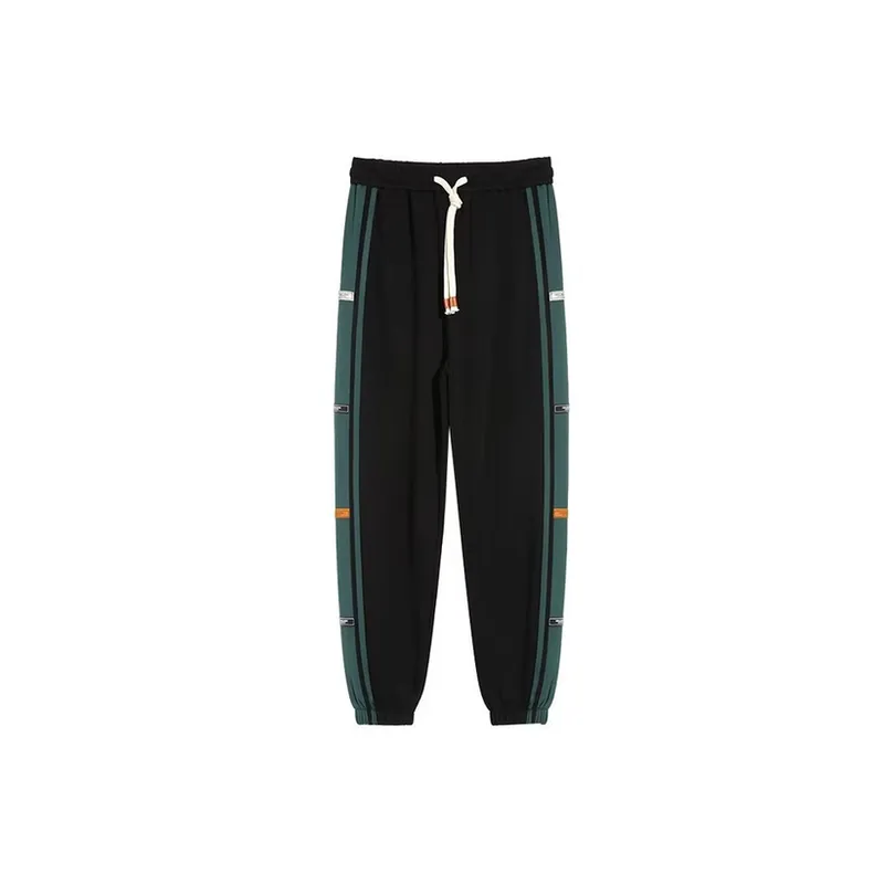 Plus Size Sports Foot binding Fashionable Color Matching Casual Pants-4