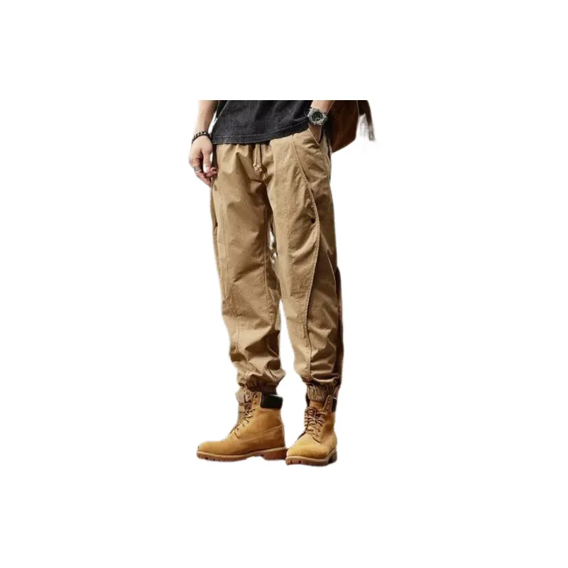Funky Retro Twill Fabric Casual Pants-2