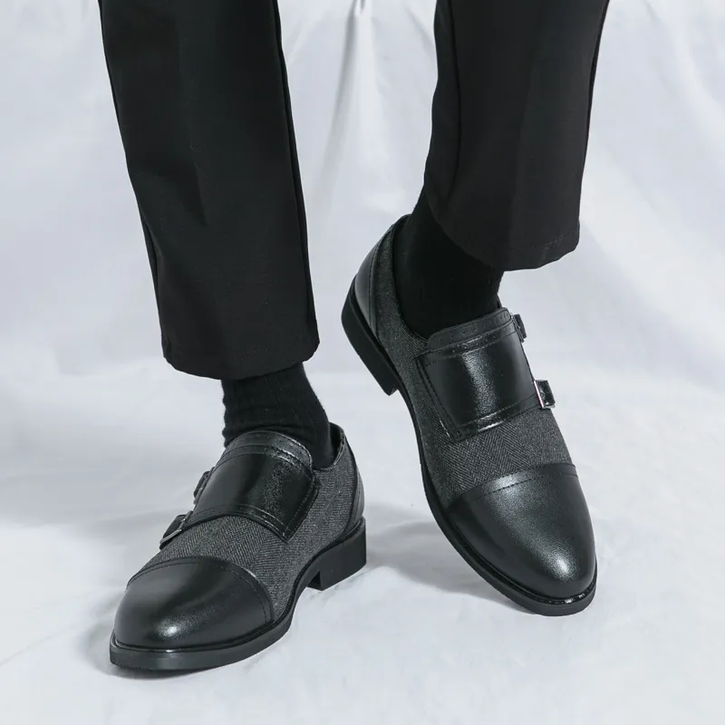 Retro Contrast Color Dress Shoes-2