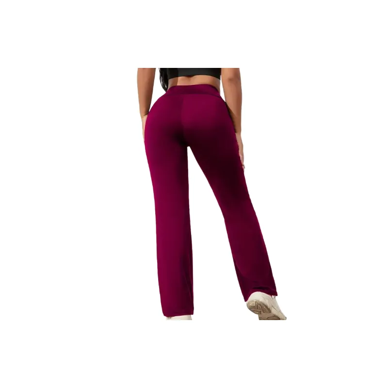 Simple Loose Polyester Casual Pants Women-2