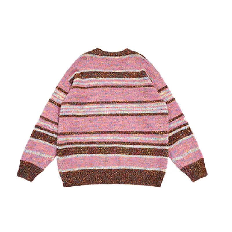 Casual Striped Loose Sweater-1