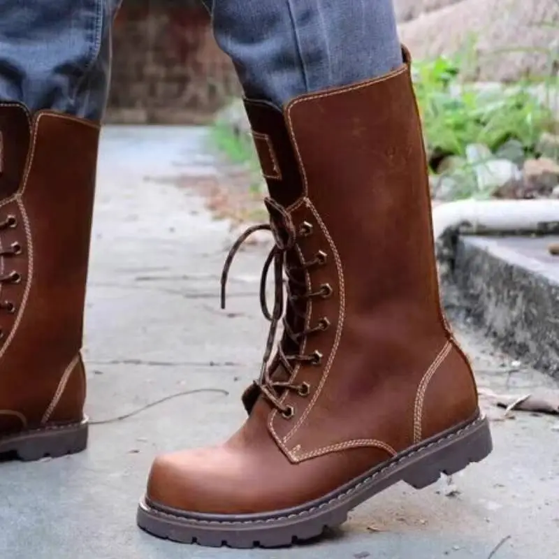 Retro Trendy Knee high Boots-1