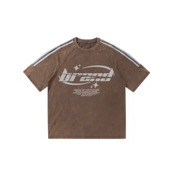 Washed Street Print T Shirt