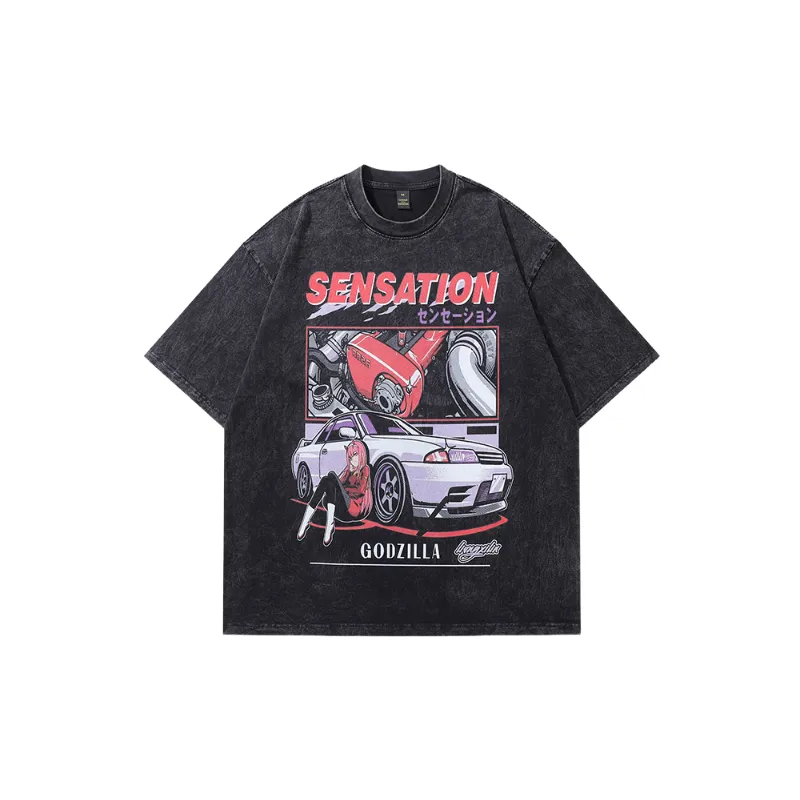 Street Washed 100% Cotton T Shirt-0