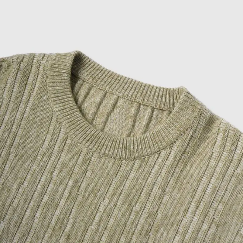 Fashion Loose Warm Plain Sweater-12