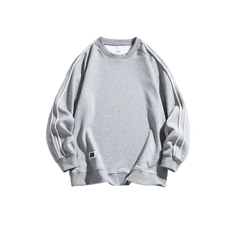 Ins Side Stripe Crewneck Sweatshirt-6